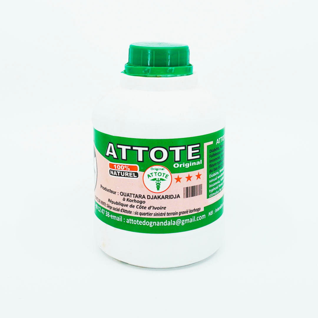 ATTOTE Original Made in Ivory Coast the Real One From Korhogo Set of 5  Bottles. 