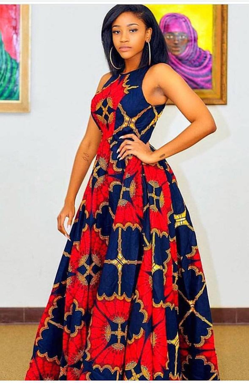 Taiye African maxi dress