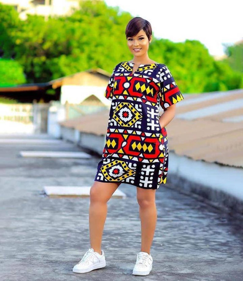 Funky African print dress