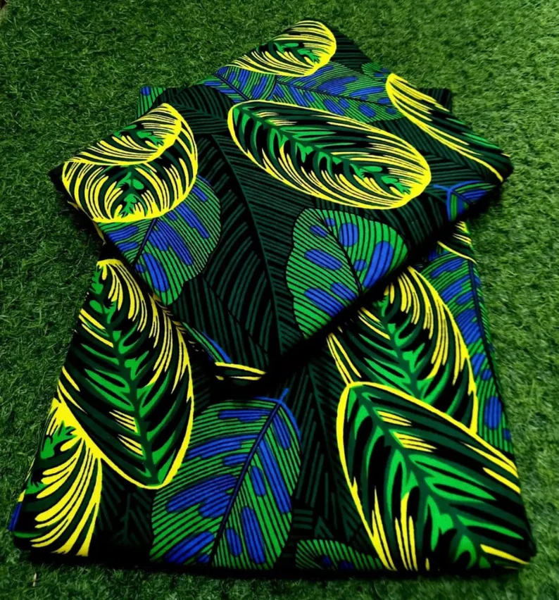 Green African Fabric