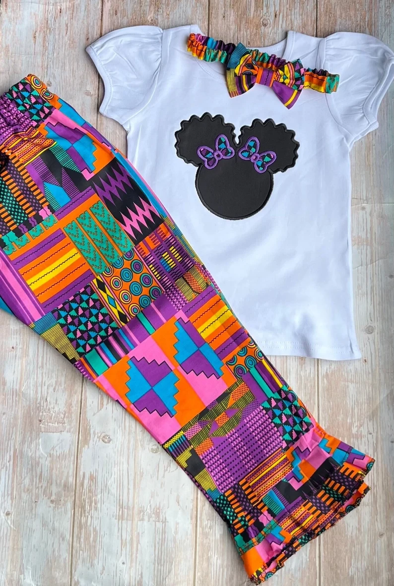 African Print girl clothes / African print baby clothes/ Ankara pants/ Kente gir