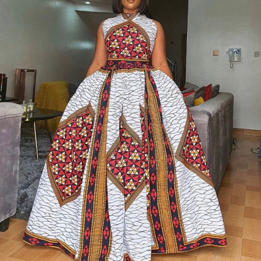 African maxi dress