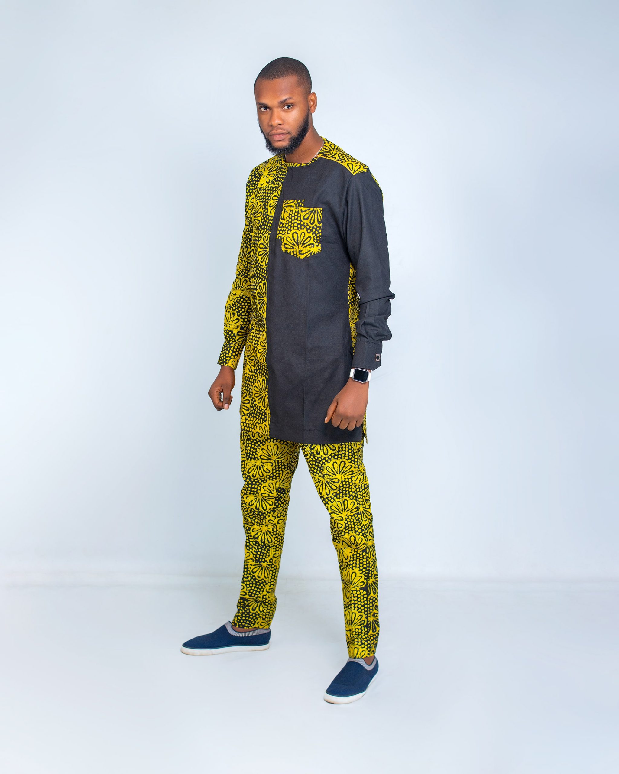 African batik men dress