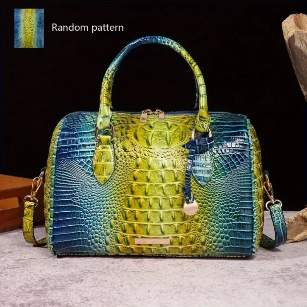 Crocodile Pattern Handbag